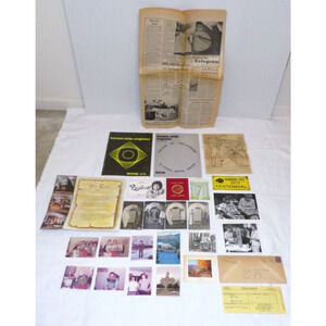 Vintage 70s Kansas State & Las Vegas Lot of Postcards Photos Magazines Newspaper